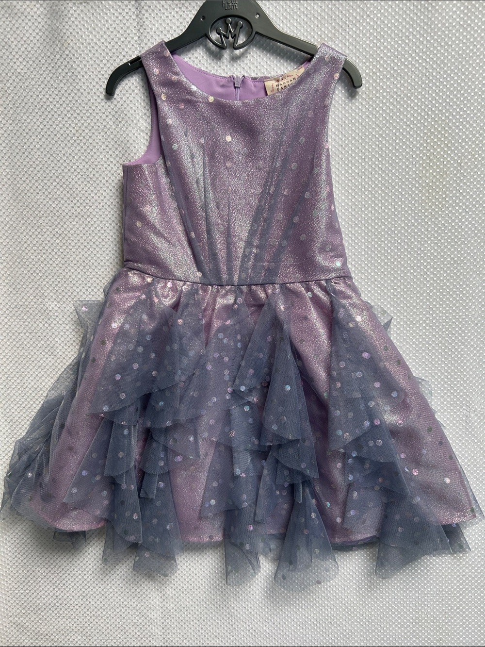 Hannah Banana Lavender Purple Layered Tulle Party Dress. NWT. Fully lined.